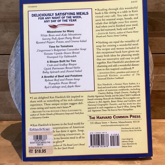 Soft cover “Soup makes the Meal” Cookbook - Picture 2 of 3